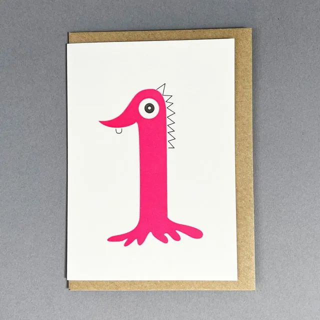 Alien One Pink Card