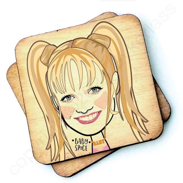 Baby Spice Character Wooden Coaster - RWC1 - Pack of 6