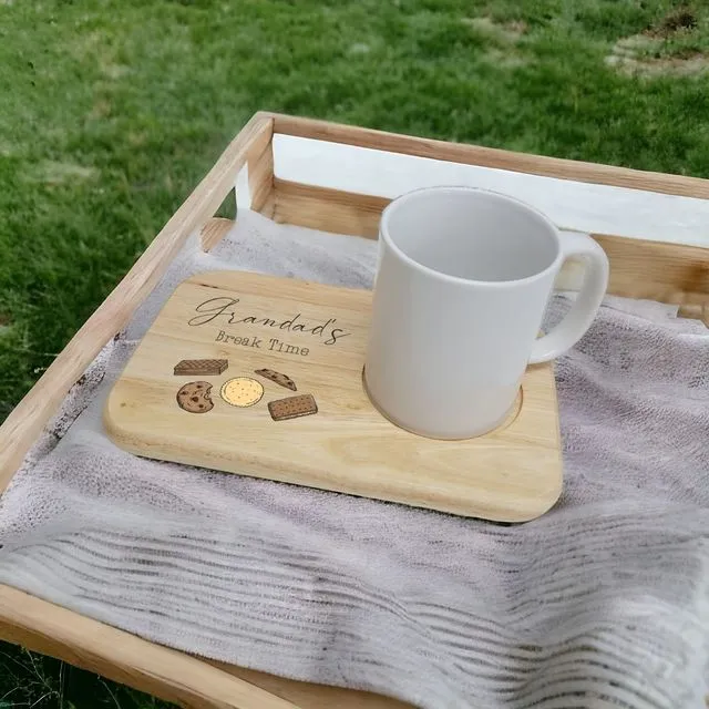 Wooden Grandad Biscuits Mug Board Serving Tray