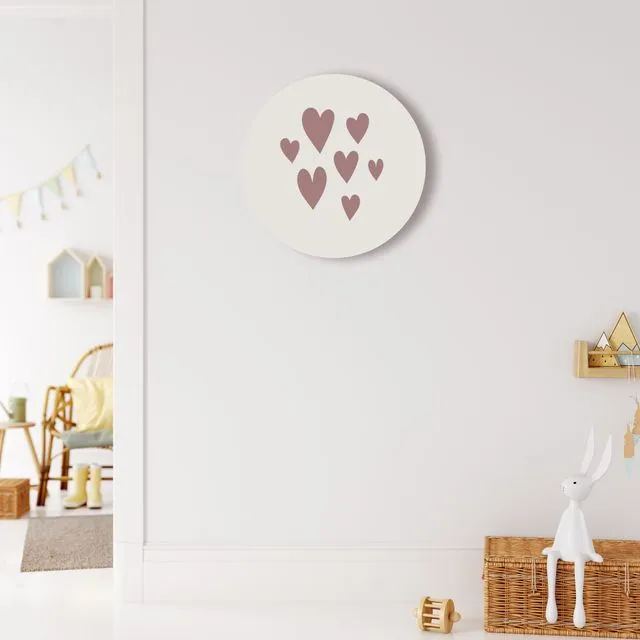 Wall Roundie - Hearts