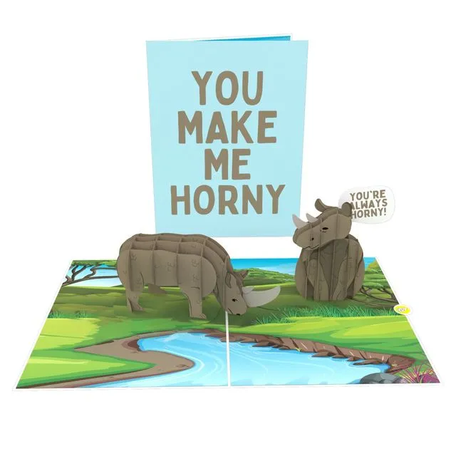 Horny Pop Up Card