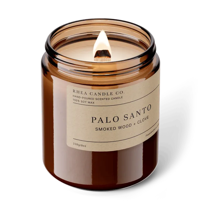 Palo Santo Candle | Smoked Wood + Clove