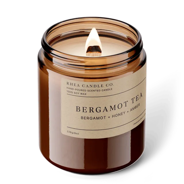 Bergamot Tea Candle | Bergamot + Honey + Amber
