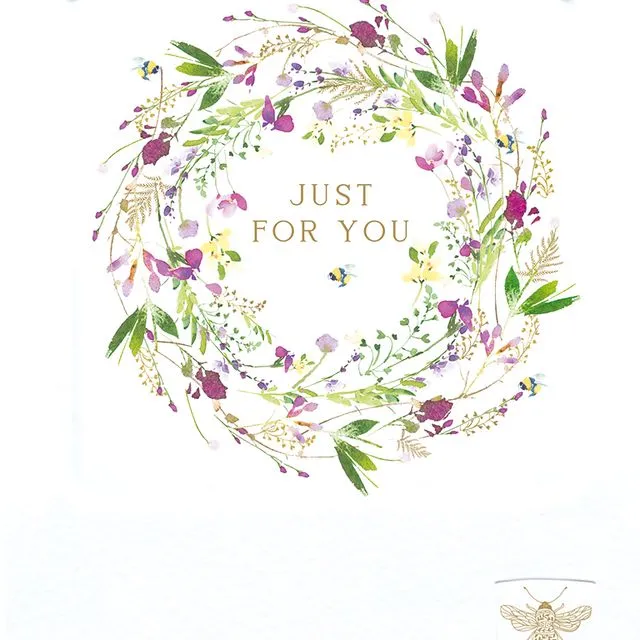 Greeting Card - Flower Press Flower Circle - WFP3