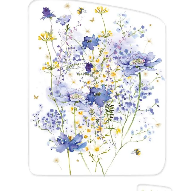 Greeting Card Birthday - Flower Press Hazy Days - WFP17