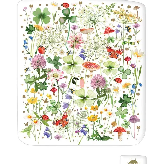Birthday Greeting Card Flower Press - Forest Carpet - WFP26