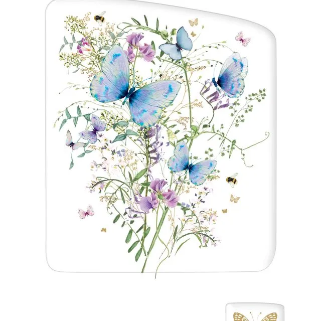 Greeting Card Birthday - Flower Press ButterflyWFP30