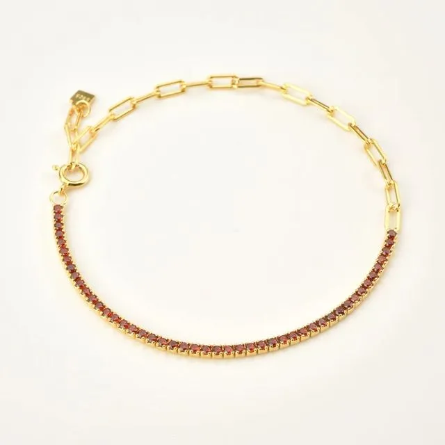 Linda - Half Tennis Bracelet