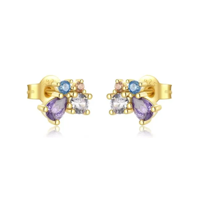 Marina - Cluster Flower Earrings