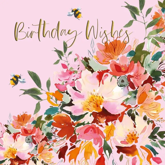 Greeting Card Birthday - Chelsea Darling Wild Rose -LCD3