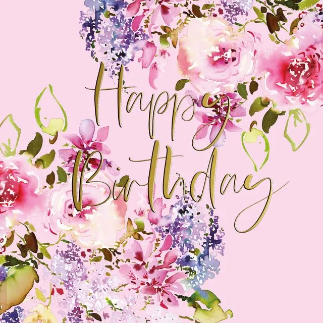 Greeting Card Birthday - Chelsea Darling Rose Spray - LCD15