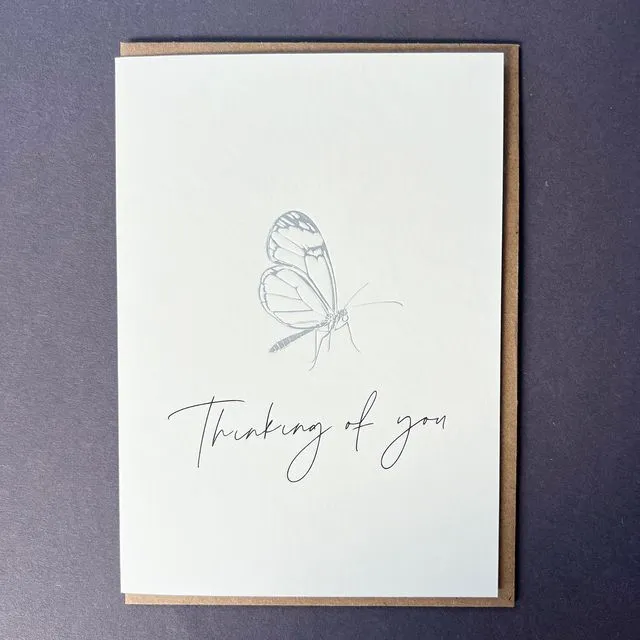 Thinking of You Butterfly Card