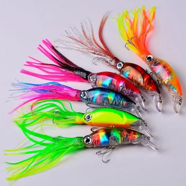 Lure bait squid with whiskers lure bait bionic simulation bait