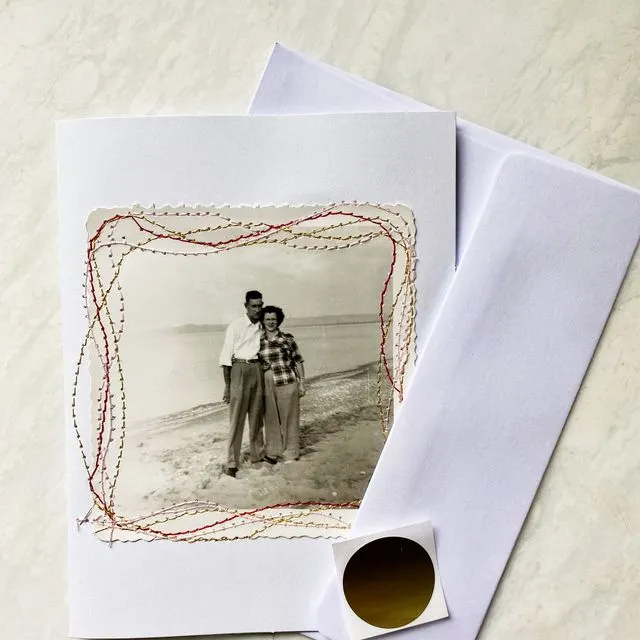 Embellished Everyday Vintage Photo Greeting Card