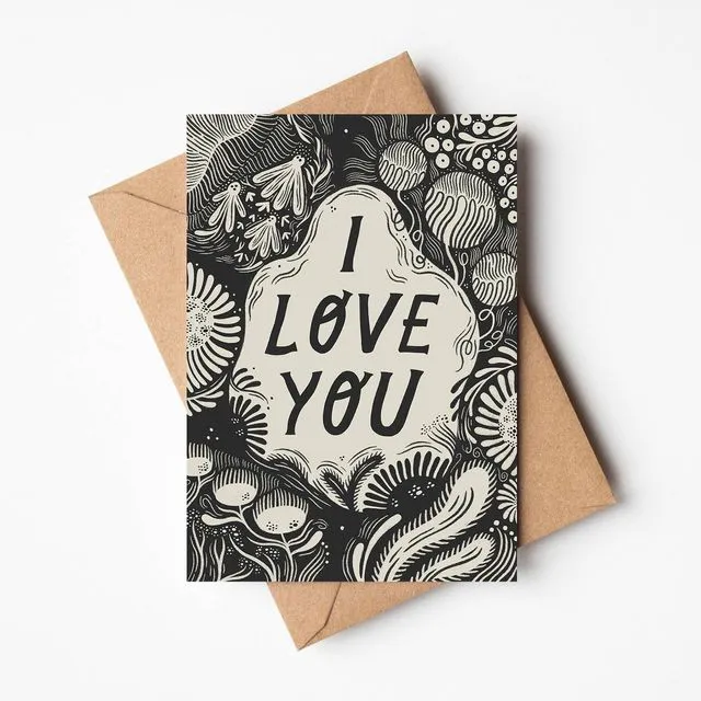 I Love You' Valentine's Card