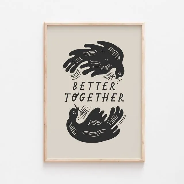Better Together' Birds Art Print