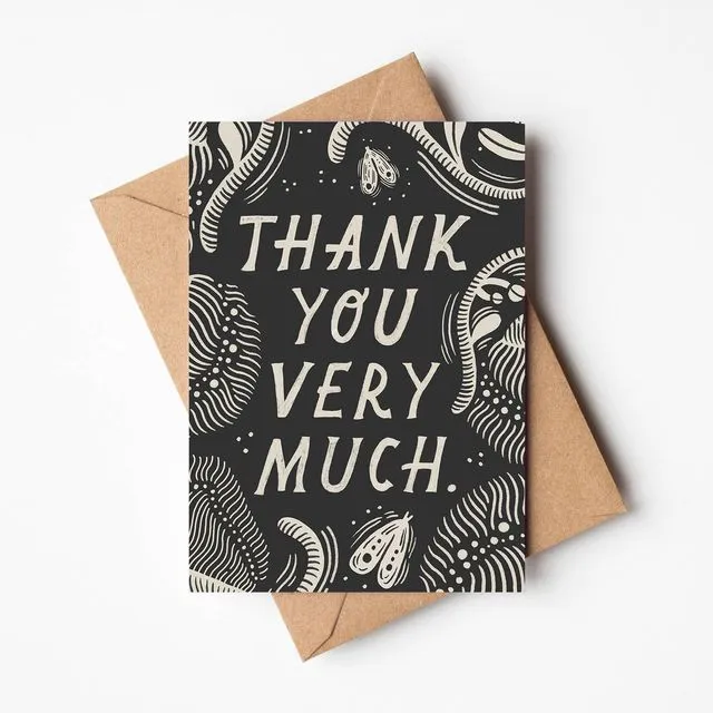 Thank You Very Much' Thank You Card