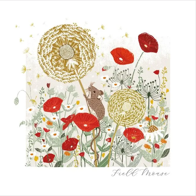Blank Greeting Card - Woodland Field Mouse -LWN7