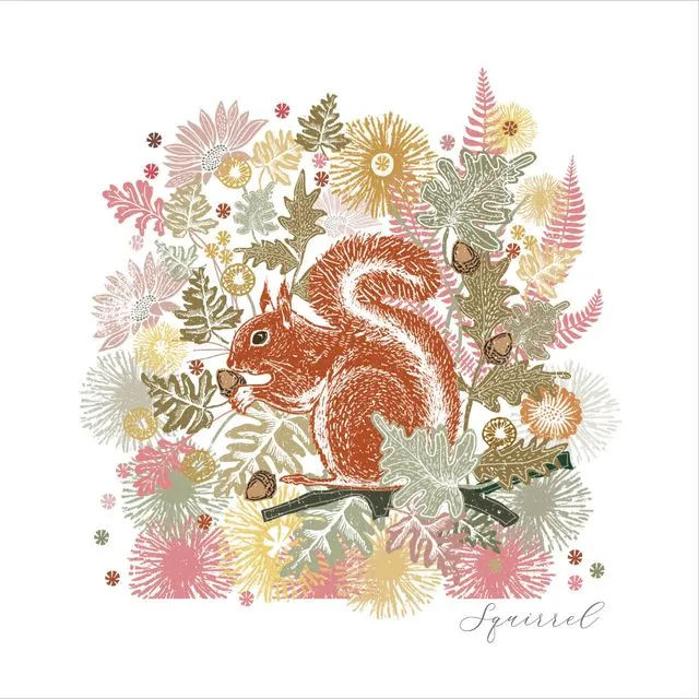 Blank Greeting Cards - Woodland Squirrel- LWN10