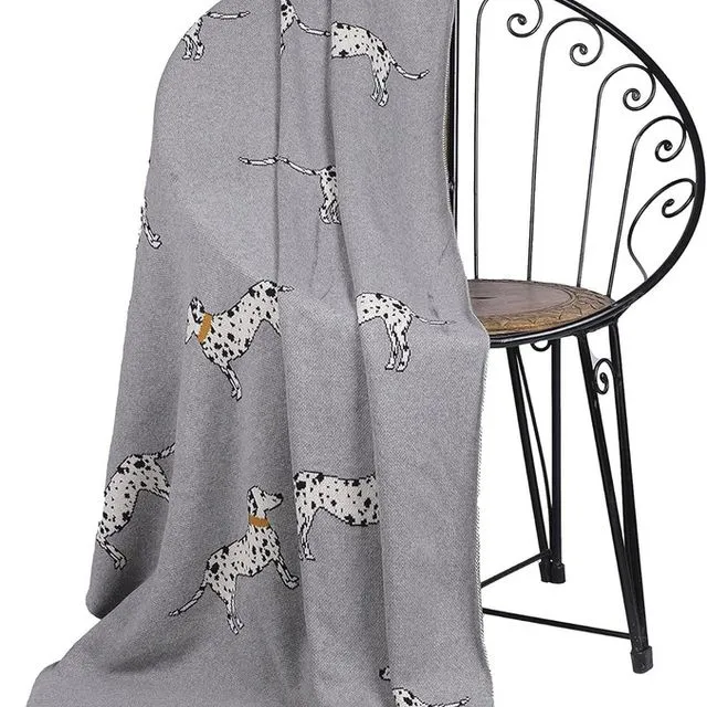 Penguin Home Knitted Throw Blanket 100% Cotton in Pet Designs