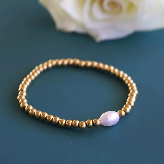 Luca - Gold Beads Bracelet