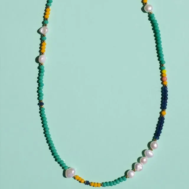 Tona - Turquoise Beaded Necklace