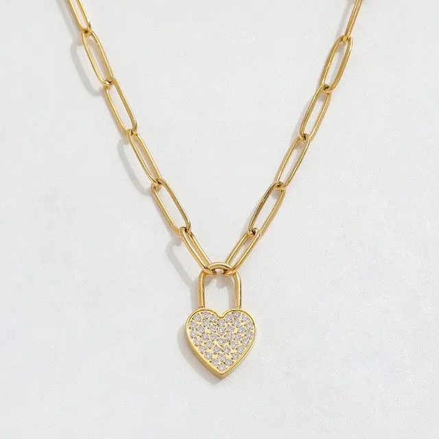 Blaise - Heart Key Necklace
