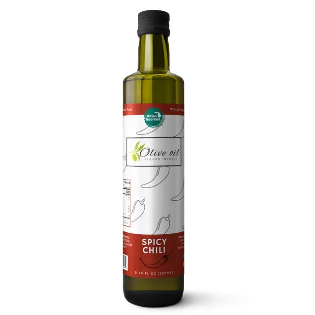 Small Batch Extra Virgin Olive Oil - Spicy Chili Infused (Case of 6)