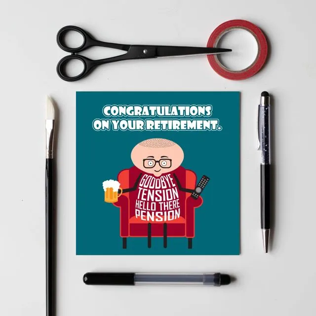 Congratulations on your retirement card - Funny retirement card