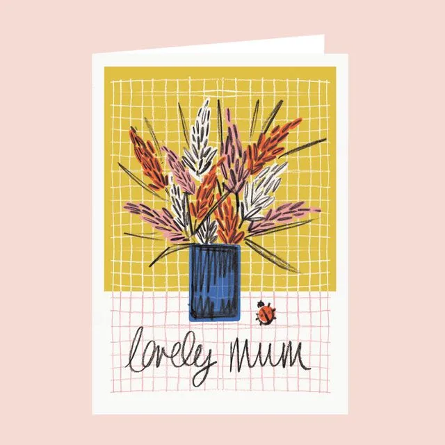 Lovely Mum Vase Card