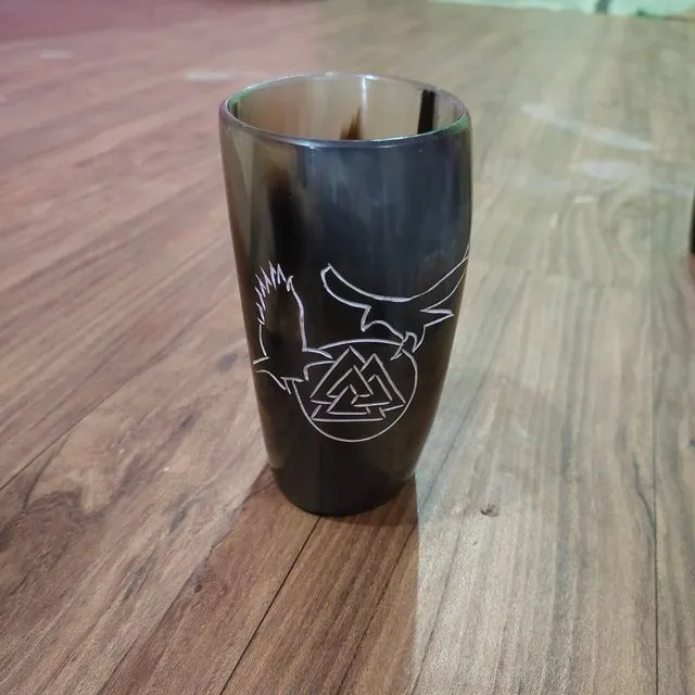 Buy Engraved Buffalo Drinking Horn Cup By Manufacturer