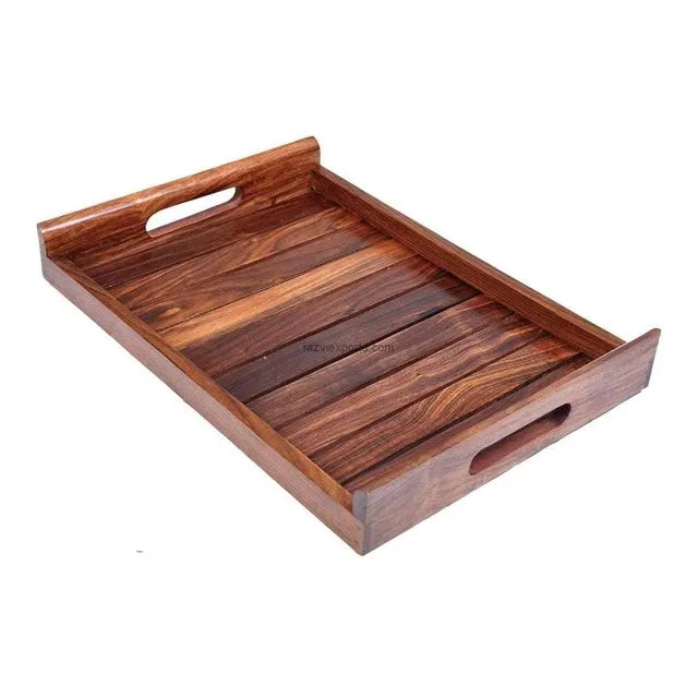 Charm Rustic Wooden Serving Tray