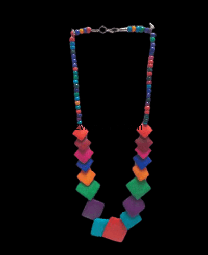 Ethically-crafted Multi-color Bone Necklaces