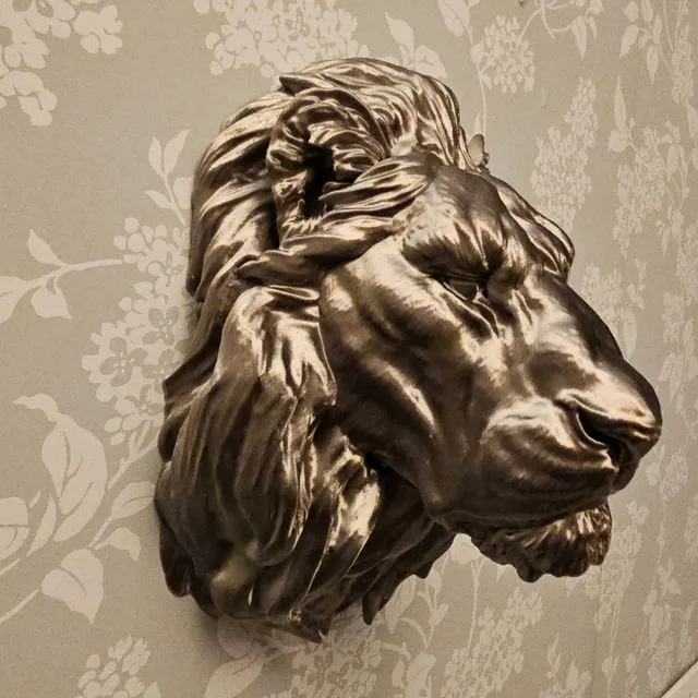 Royal Lion Head 3D Wall Art 200mm