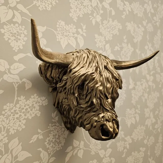 Highland Cow 3D Wall Art 200mm