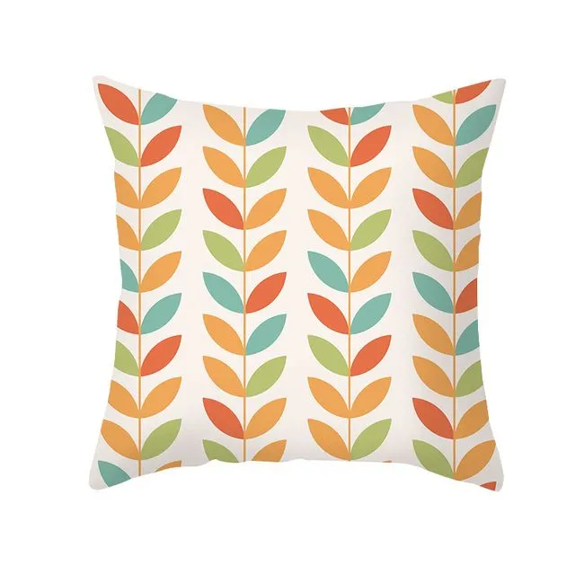 Simple floral print pillowcase cushion cover - TPR435-9