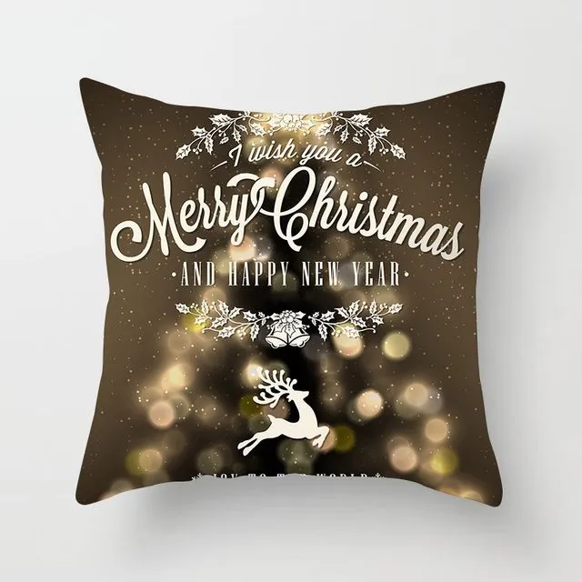 Christmas peach skin pillow cover home sofa cushion cover - TPR084-2