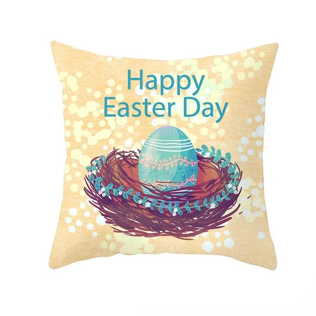Easter pillowcase Rabbit Easter egg peach skin print pillowcase - TPR141-36