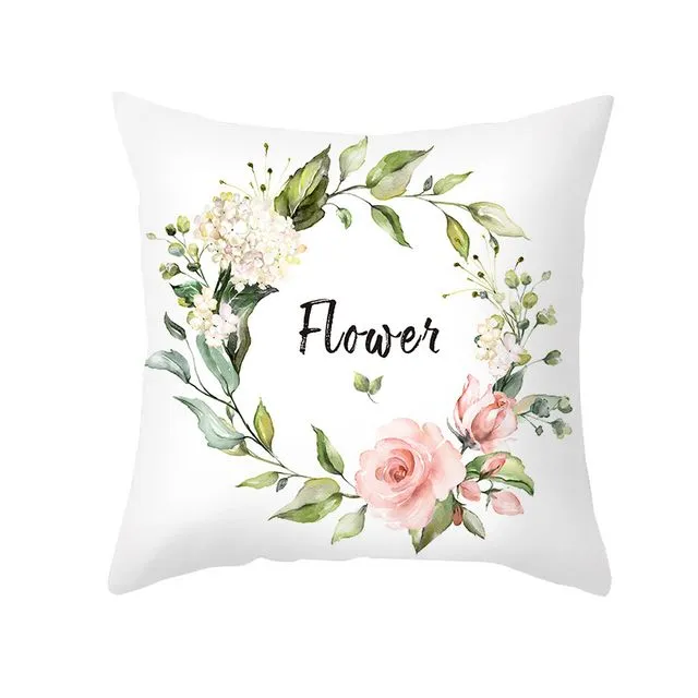 Simple floral pillowcase peach skin printed home pillowcase - TPR460-13