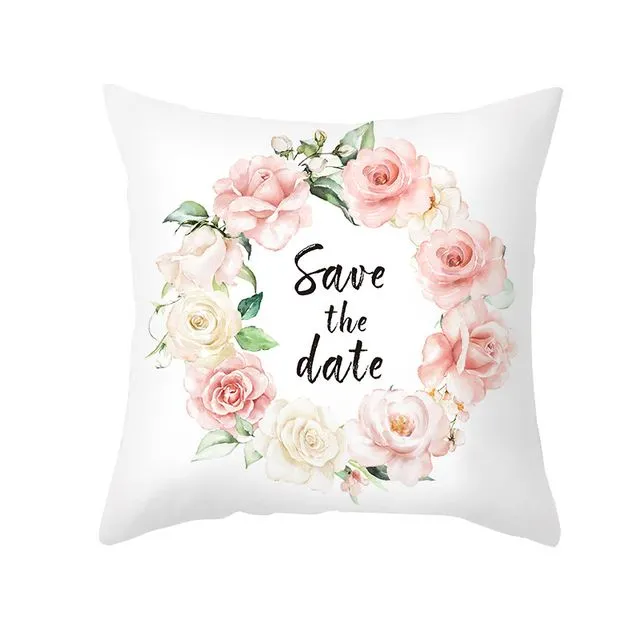 Simple floral pillowcase peach skin printed home pillowcase - TPR460-15