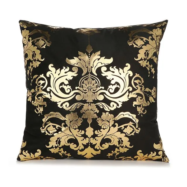 Home classical sofa cushion cover hot stamping pillow cover - GOLD001-6