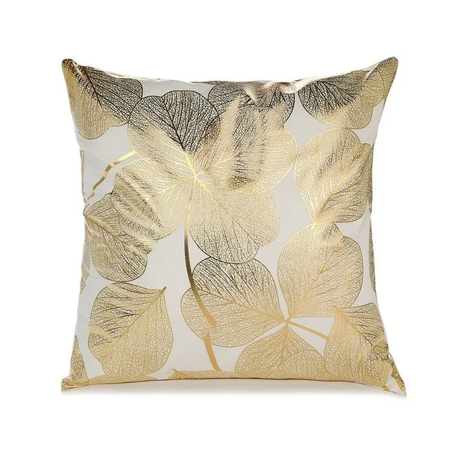 Home classical sofa cushion cover hot stamping pillow cover - GOLD001-12