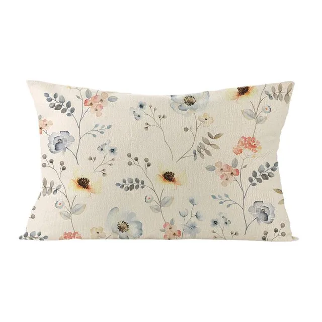 Simple plant and flower cushion cover for home bedroom cushion cover - JYZ001-7