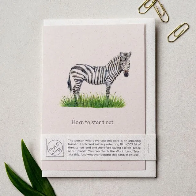 'Born to stand out' Eco-friendly Motivational Card