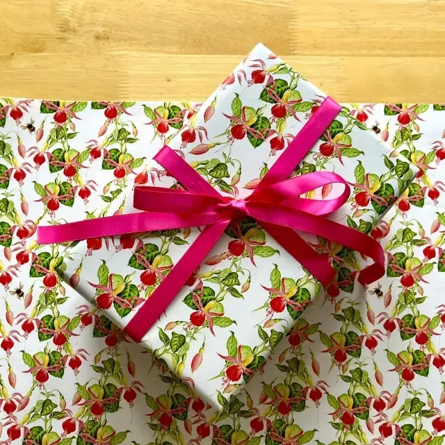 Fuchsia Gift Wrap | Folded 70 x 50cm Gift Wrap Sheet
