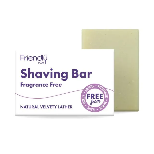 Shaving Bar - Fragrance Free - Vegan (6 x 95g)