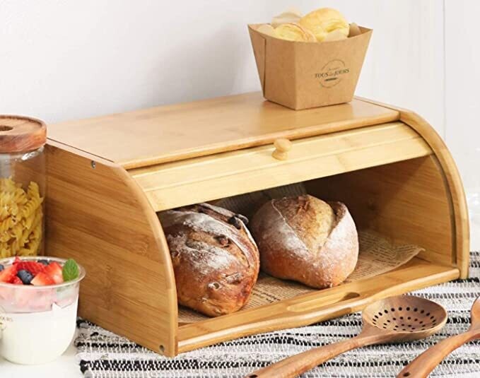 Wood Bread Storage