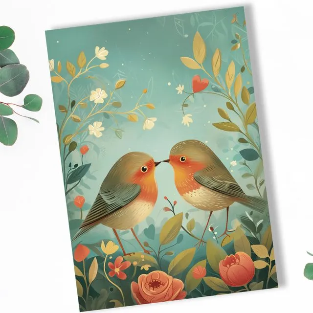 You're my 'Tweet' Heart Card Packs of 10 to 100 | Perfect for Anniversary, Valentine's Day and Lovebirds