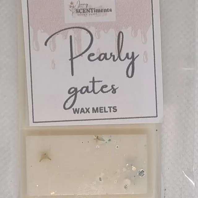 Pearly gates Wax melt snap bars x6
