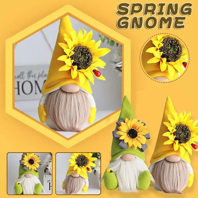 Bee Festival Faceless Doll Gnome Cute Sunflower Bee Doll Ornament